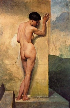 Nudo di donna stante 1859 Francesco Hayez Oil Paintings